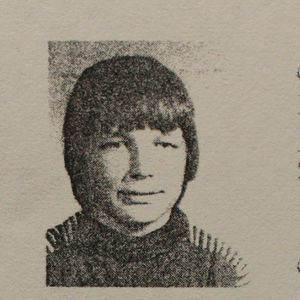 Garth Brooks in his Yukon Junior High School yearbook.